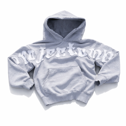 Gray "Omni" Cross-Chest Hoodie