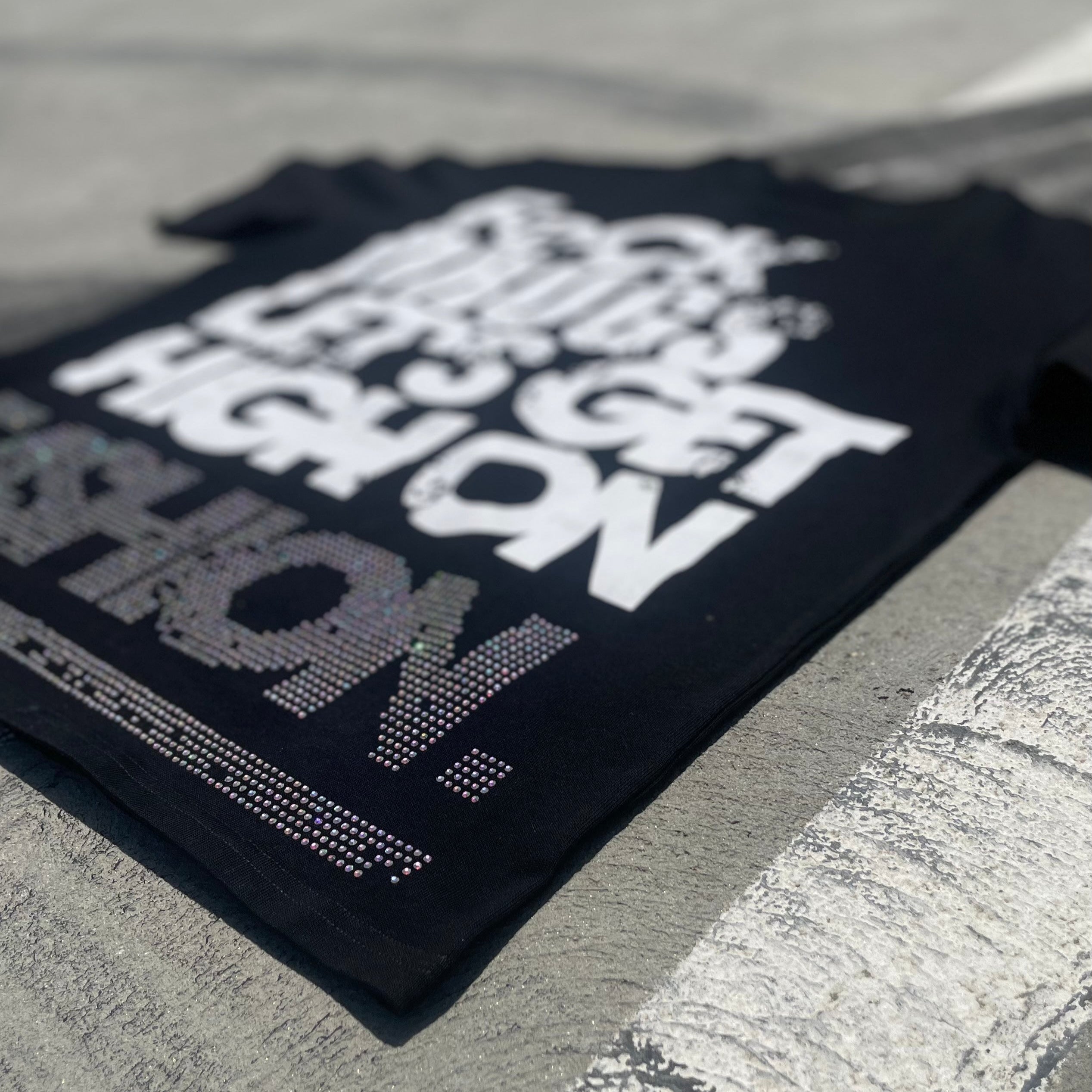 Black "F*CK DR*GS" Tee